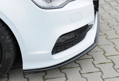 Audi A3 (8V) Rieger Spoilerschwert für orig. S-Line Frontschürze gekantete Version, für orig. Frontschürze, ABS, für Fzg. mit S-Line Exterieur, 
inkl. Montagezubehör, ABE