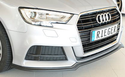 Audi A3 (8V) Rieger Spoilerschwert für orig. S-Line Frontschürze für orig. Frontschürze, ABS, für Fzg. mit S-Line Exterieur, 
inkl. Montagezubehör, ABE