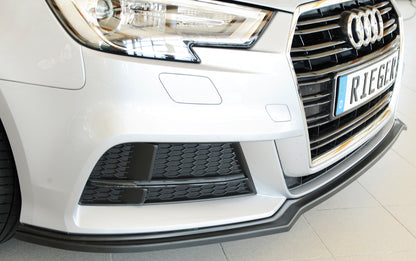 Audi A3 (8V) Rieger Spoilerschwert für orig. S-Line Frontschürze für orig. Frontschürze, ABS, für Fzg. mit S-Line Exterieur, 
inkl. Montagezubehör, ABE