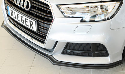 Audi A3 (8V) Rieger Spoilerschwert für orig. S-Line Frontschürze für orig. Frontschürze, ABS, für Fzg. mit S-Line Exterieur, 
inkl. Montagezubehör, ABE