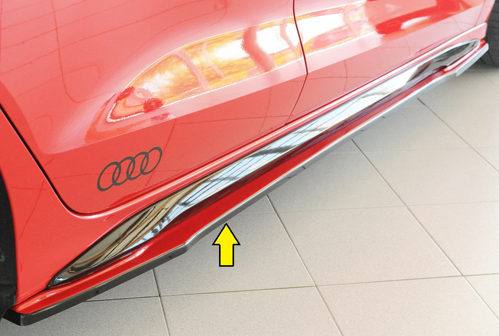 Audi A3 (GY) Rieger Seitenschwelleransatz rechts, für orig. Seitenschweller, ABS, für Fzg. mit S-Line Exterieur, 
inkl. Mo...