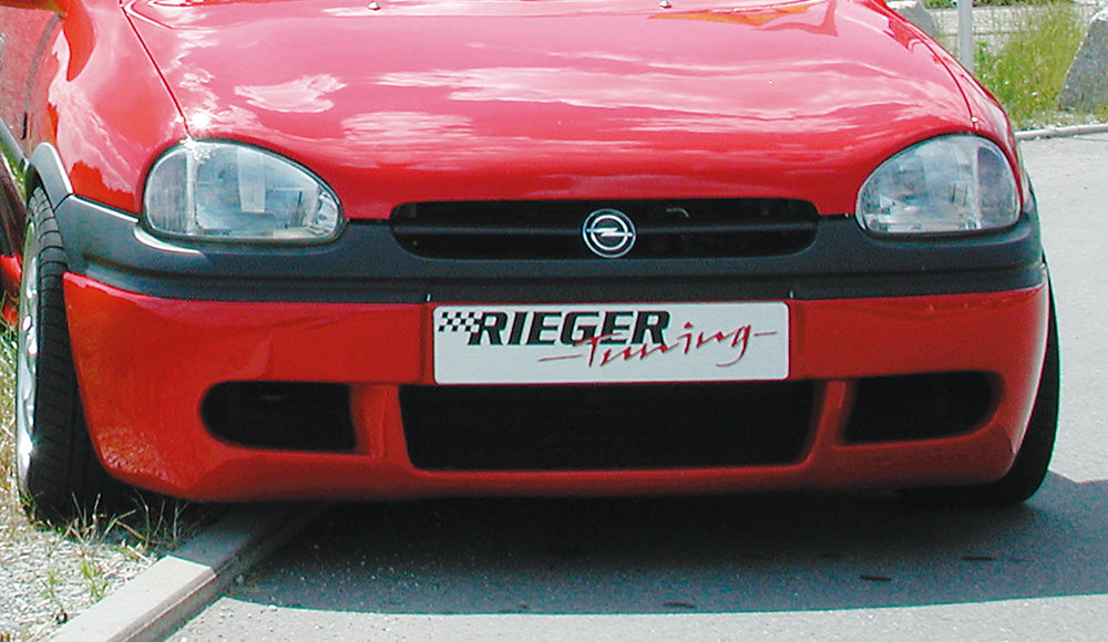 Opel Corsa B Rieger Spoileransatz Variante 2  ABS, 
inkl. Alugitter, Gutachten, Montagezubehör