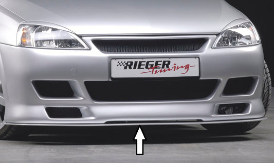 Opel Corsa C Rieger Spoilerschwert   für Spoilerstoßstange 58917 gerade Version, für Spoilerstoßstange, ABS, 
inkl. Montagezubehör, Gutachten