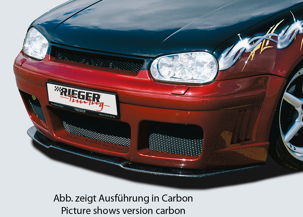 VW Golf 4 Rieger Spoilerschwert   für Spoilerstoßstange 59015/59016/59037/59038 gekantete Version, für Spoilerstoßstange, ABS, 
inkl. Montagezubehör, ABE