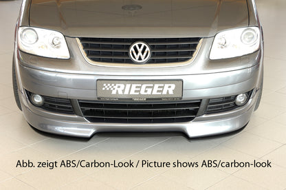 VW Touran (1T) Rieger Spoilerschwert für Spoilerlippe 59201 für Spoilerlippe, gekantete Version, ABS, 
inkl. Montagezubehör, ABE