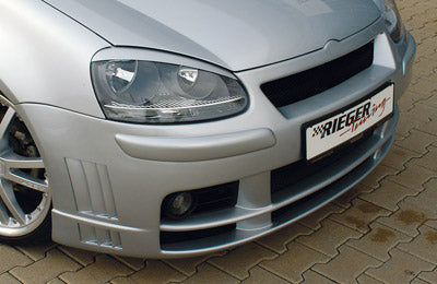 VW Golf 5 Rieger Spoilerstoßstange    ohne Lüftungsschlitze, ABS, 
inkl. Alugitter, Montagezubehör, ABE