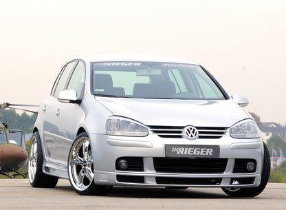 VW Golf 5 Rieger Seitenschweller    links, mit Schacht, mit Ausschnitt, ABS, 
inkl. Alugitter, Montagezubehör, ABE
