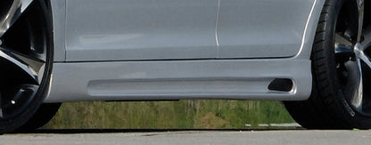 VW Eos (1F) Rieger Seitenschweller    links, mit Schacht, mit Ausschnitt, ABS, 
inkl. Alugitter, Gutachten, Montagezubehör