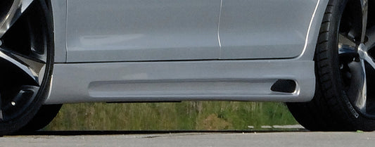 VW Eos (1F) Rieger Seitenschweller    rechts, mit Schacht, mit Ausschnitt, ABS, 
inkl. Alugitter, Gutachten, Montagezubehör