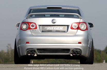 VW Jetta 3 (1KM) Rieger Heckansatz    für Doppelendrohr li. u. re., ABS, 
inkl. Alugitter, Gutachten, Montagezubehör