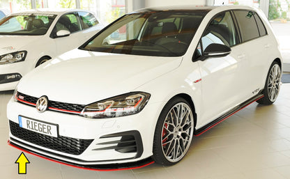 VW Golf 7 GTI-TCR Rieger Spoilerschwert nur für GTI - TCR für orig. Frontschürze für orig. Frontschürze, ABS, 
inkl. Montagezubehör, ABE