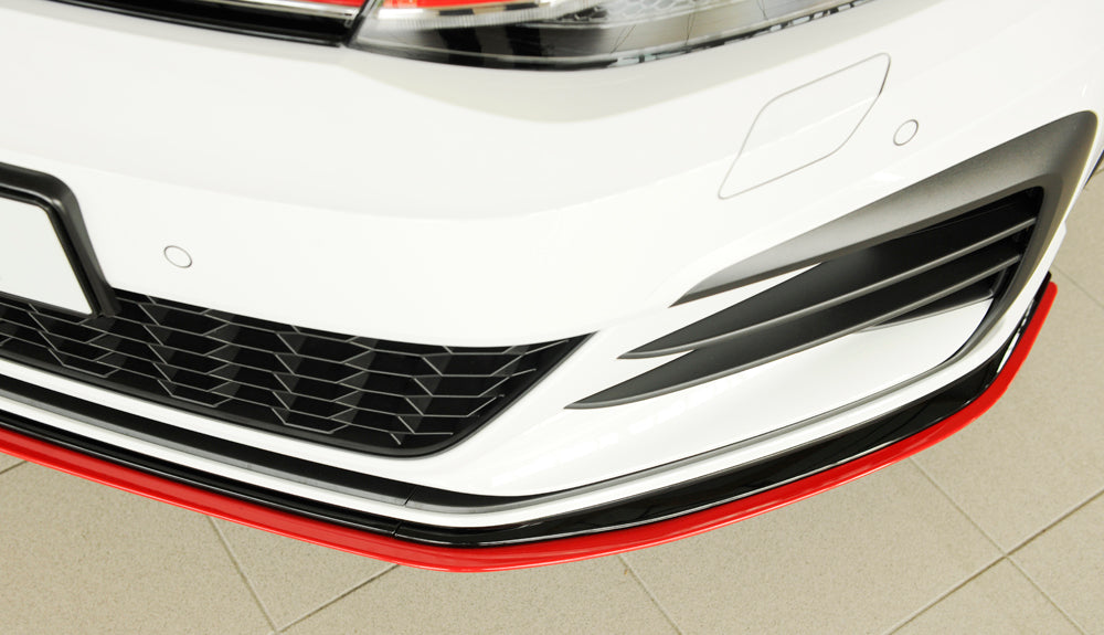 VW Golf 7 GTI-TCR Rieger Spoilerschwert nur für GTI - TCR für orig. Frontschürze für orig. Frontschürze, ABS, 
inkl. Montagezubehör, ABE