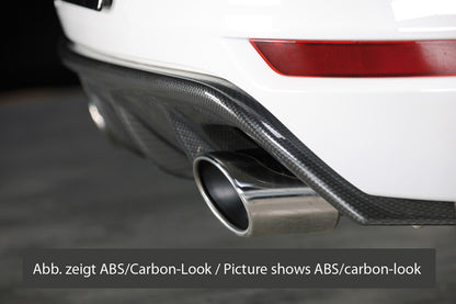 VW Golf 6 GTD Rieger Heckeinsatz  für Sportendrohr li. u. re., (145x90mm oval), für Doppelendrohr li. u. re., ABS, 
inkl. Montagezubehör, Gutachten