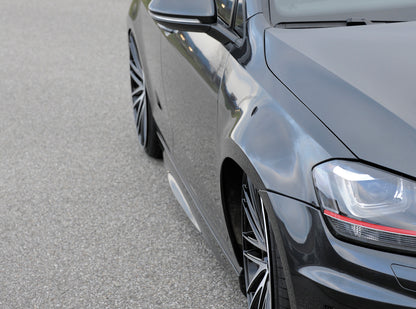 VW Golf 7 Rieger Kotflügel für extreme Tieferlegung ca. 30mm breiter als orig Kotflügel links, ABS, 
inkl. Montagezubehör, Gutachten