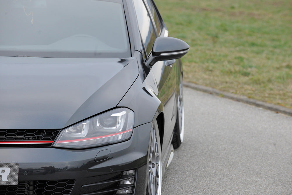 VW Golf 7 Rieger Kotflügel für extreme Tieferlegung ca. 30mm breiter als orig Kotflügel links, ABS, 
inkl. Montagezubehör, Gutachten