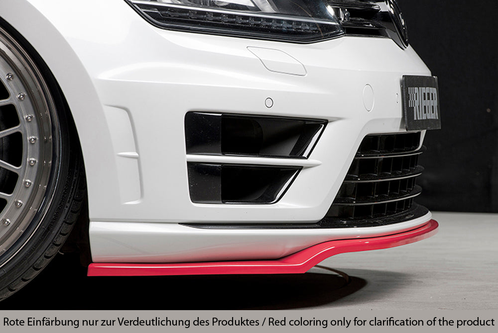 VW Golf 7 Rieger Spoilerschwert nur für R / R-Line für orig. Frontschürze ABS, für Fzg. mit R-Line Exterieur, 
inkl. Montagezubehör, ABE