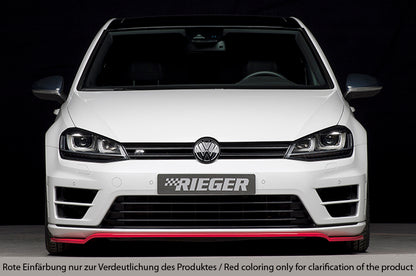 VW Golf 7 Rieger Spoilerschwert nur für R / R-Line für orig. Frontschürze ABS, für Fzg. mit R-Line Exterieur, 
inkl. Montagezubehör, ABE