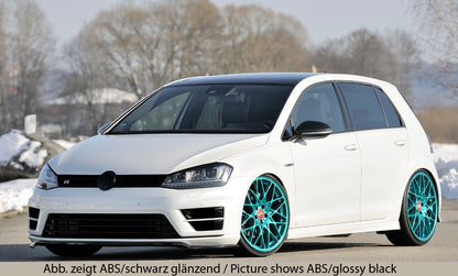 VW Golf 7 Rieger Spoilerschwert nur für R / R-Line für orig. Frontschürze ABS, für Fzg. mit R-Line Exterieur, 
inkl. Montagezubehör, ABE
