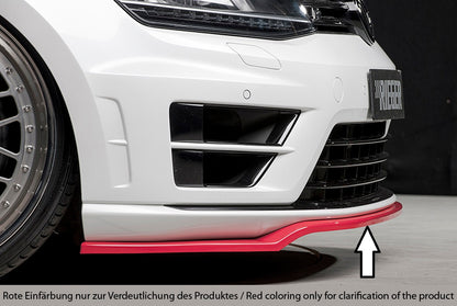 VW Golf 7 Rieger Spoilerschwert nur für R / R-Line für orig. Frontschürze ABS, für Fzg. mit R-Line Exterieur, 
inkl. Montagezubehör, ABE
