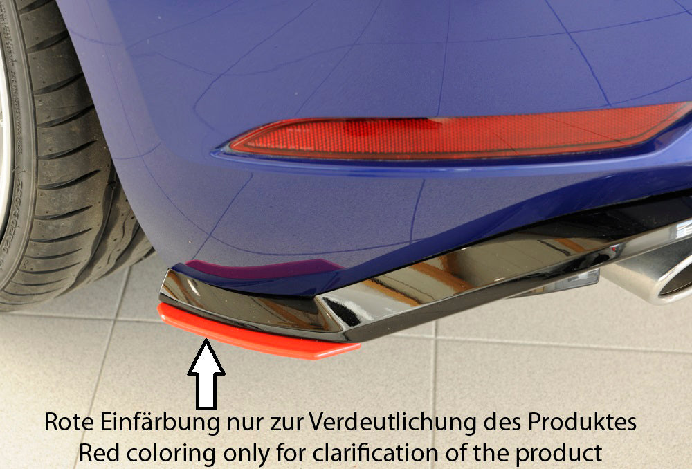 VW Golf 7 GTI Rieger Heckschürzenansatz seitlich links nur für orig. Heckeinsatz links, für orig. Heckeinsatz, ABS, für Fzg. mit R-Line Exterieur, 
inkl. Montagezubehör, Gutachten