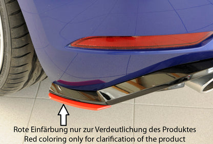 VW Golf 7 GTI Rieger Heckschürzenansatz seitlich links nur für orig. Heckeinsatz links, für orig. Heckeinsatz, ABS, für Fzg. mit R-Line Exterieur, 
inkl. Montagezubehör, Gutachten