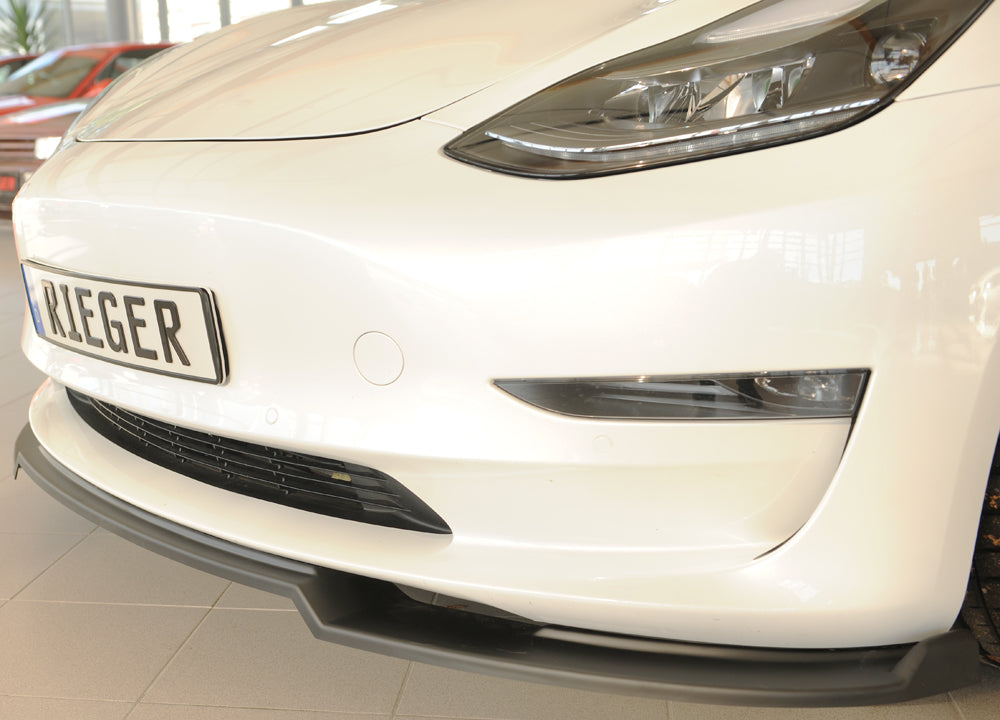 Tesla Model 3  (003) Rieger Spoilerschwert für orig. Frontschürze, ABS, 
inkl. Montagezubehör, ABE