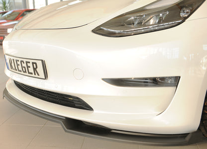 Tesla Model 3  (003) Rieger Spoilerschwert für orig. Frontschürze, ABS, 
inkl. Montagezubehör, ABE