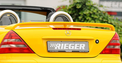 Mercedes SLK (R170) Rieger Heckflügel    ohne 3. Bremsleuchte, kleine Version, PUR, 
inkl. Montagezubehör, ABE
