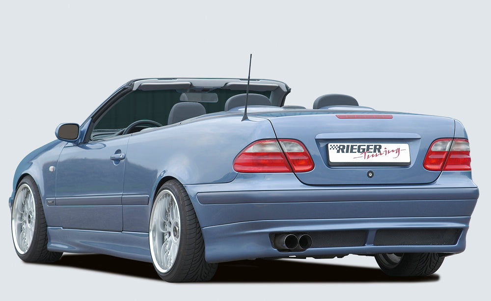 Mercedes CLK (W208) Rieger Heckansatz  ABS, 
inkl. Alugitter, Gutachten, Montagezubehör