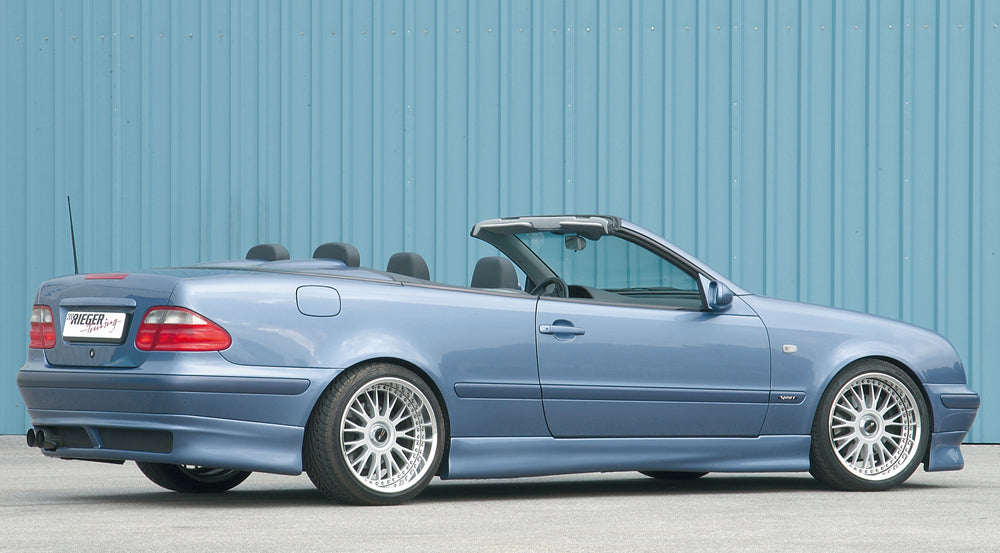 Mercedes CLK (W208) Rieger Heckansatz  ABS, 
inkl. Alugitter, Gutachten, Montagezubehör