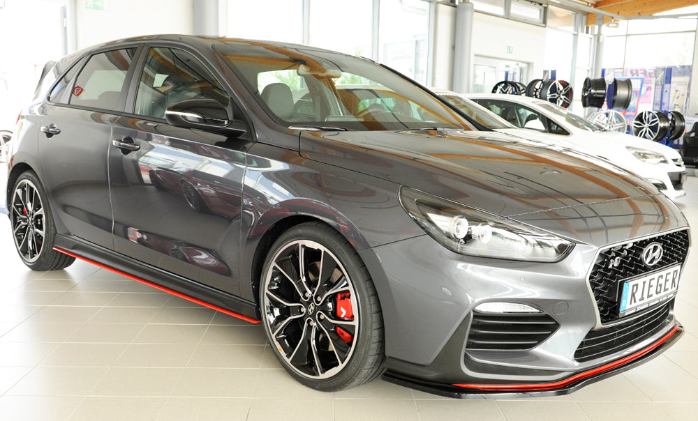 Hyundai i30 N  (PDE) Rieger Spoilerschwert für orig. N-Frontschürze für orig. Frontschürze, ABS, 
inkl. Montagezubehör, ABE