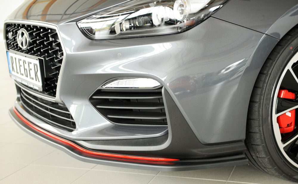Hyundai i30 N  (PDE) Rieger Spoilerschwert für orig. N-Frontschürze für orig. Frontschürze, ABS, 
inkl. Montagezubehör, ABE