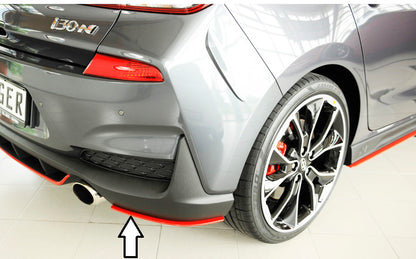 Hyundai i30 N  (PDE) Rieger Heckschürzenansatz seitlich rechts für orig. N-Heckeinsatz (Schrägheck) rechts, für orig. Heckeinsatz, ABS, 
inkl. Montagezubehör, Gutachten