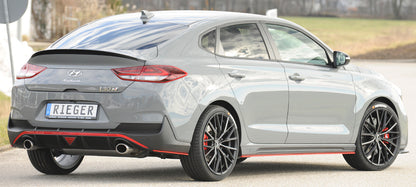 Hyundai i30 N  (PDE) Rieger Heckschürzenansatz seitlich links für orig. N-Heckeinsatz (Fastback) links, für orig. Heckeinsatz, ABS, 
inkl. Montagezubehör, Gutachten