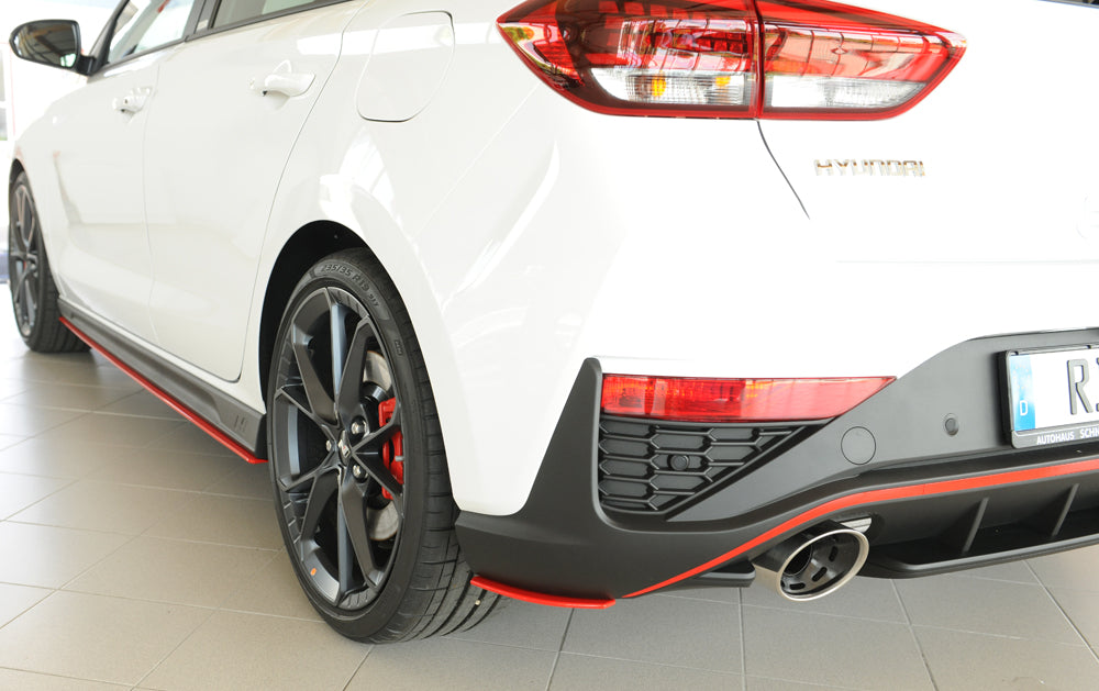 Hyundai i30 N-Performance  (PDE) Rieger Heckschürzenansatz seitlich links links, für orig. Heckeinsatz, ABS, 
inkl. Montag...