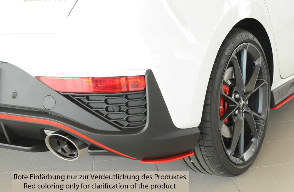 Hyundai i30 N  (PDE) Rieger Heckschürzenansatz seitlich rechts rechts, für orig. Heckeinsatz, ABS, 
inkl. Montagezubehör, ...