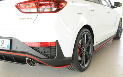 Hyundai i30 N  (PDE) Rieger Heckschürzenansatz seitlich rechts rechts, für orig. Heckeinsatz, ABS, 
inkl. Montagezubehör, ...