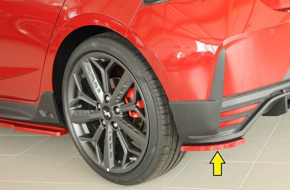 Hyundai i20 N  (BC3) Rieger Heckschürzenansatz seitlich links links, für orig. Heckeinsatz, ABS, 
inkl. Montagezubehör, Gu...