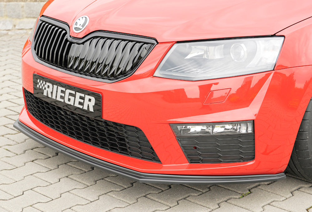 Skoda Octavia RS (5E) Rieger Spoilerschwert für orig. RS-Frontschürze für orig. Frontschürze, ABS, 
inkl. Montagezubehör, ABE