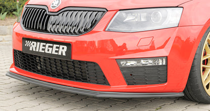 Skoda Octavia RS (5E) Rieger Spoilerschwert für orig. RS-Frontschürze für orig. Frontschürze, ABS, 
inkl. Montagezubehör, ABE