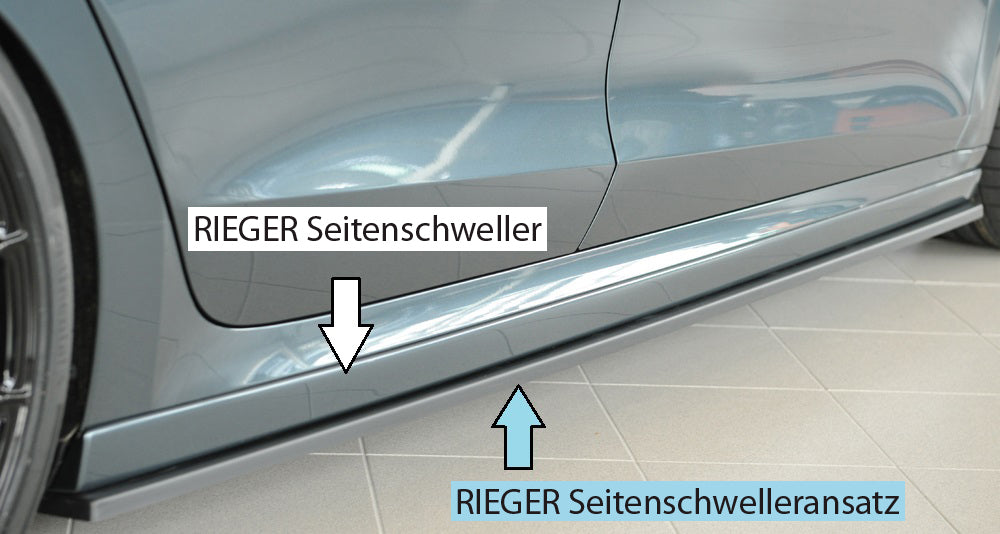 Skoda Octavia (NX) Rieger Seitenschwelleransatz rechts, für RIEGER-Seitenschweller, ABS, 
inkl. Montagezubehör, Gutachten