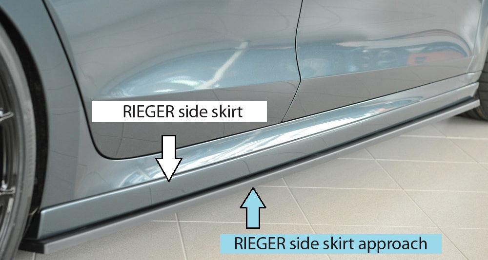 Skoda Octavia (NX) Rieger Seitenschwelleransatz rechts, für RIEGER-Seitenschweller, ABS, 
inkl. Montagezubehör, Gutachten