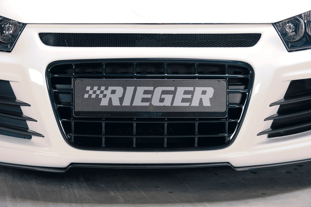 VW Scirocco 3 (13) Rieger Grill   schwarz glänzend  für Spoilerstoßstange, ABS, schwarz glänzend