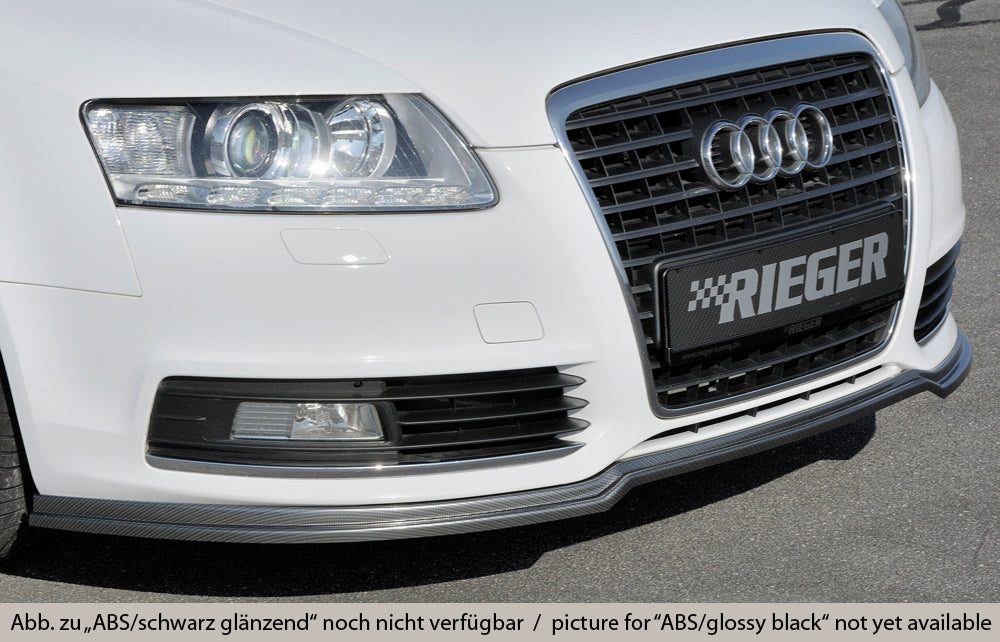 Audi A6 (4F) Rieger Spoilerlippe (GBL-55330) ABS, schwarz glänzend, für Fzg. ohne S-Line Exterieur, 
inkl. Montagezubehör,...