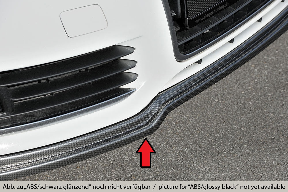 Audi A6 (4F) Rieger Spoilerlippe (GBL-55330) ABS, schwarz glänzend, für Fzg. ohne S-Line Exterieur, 
inkl. Montagezubehör,...