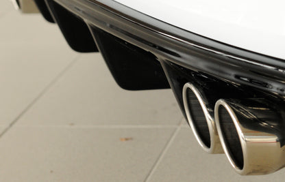 Audi A3 (8V) Rieger Heckeinsatz (GBL56787)  für Doppelendrohr li. u. re., ABS, schwarz glänzend, für Fzg. ohne S-Line Exterieur, 
inkl. Montagezubehör, Gutachten