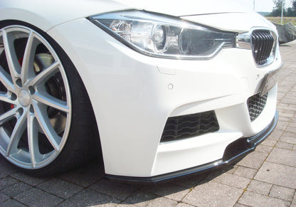 BMW 3er F30  (3L) Rieger Spoilerschwert nur für M-Paket-Frontschürze für orig. Frontschürze, ABS, schwarz glänzend, für Fzg. mit M-Technik, 
inkl. Montagezubehör, ABE