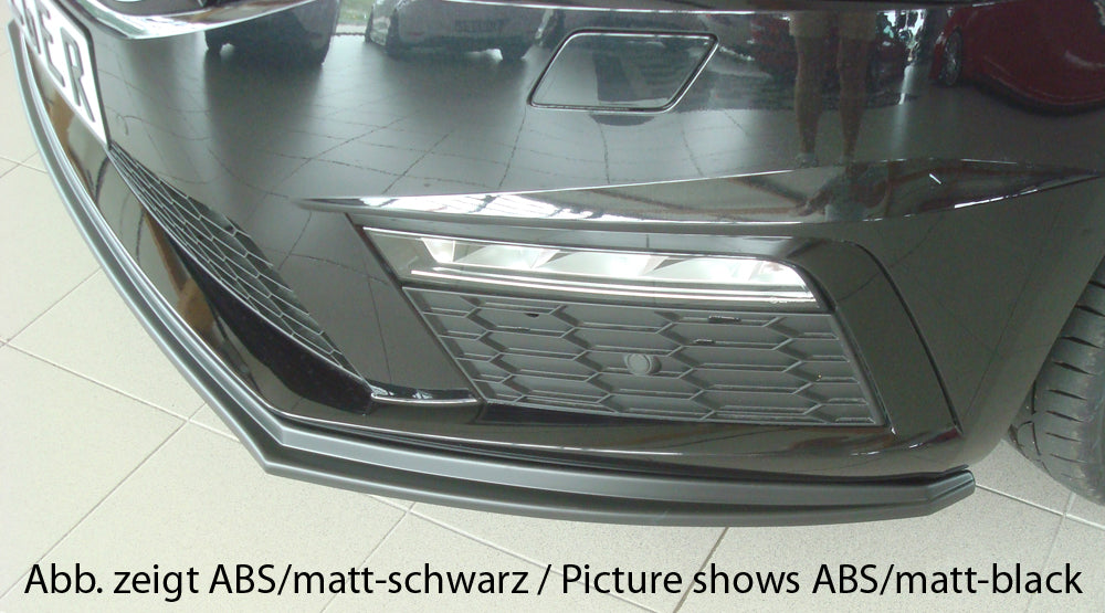Skoda Octavia RS (5E) Rieger Spoilerschwert für orig. RS-Frontschürze für orig. Frontschürze, ABS, schwarz glänzend, 
inkl. Montagezubehör, ABE