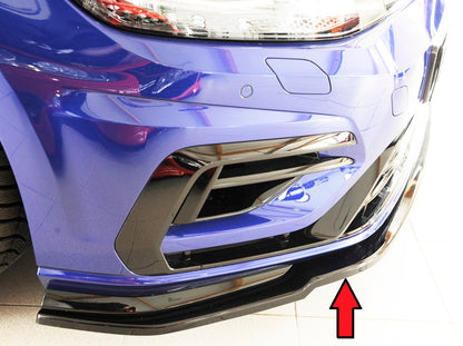 VW Golf 7 R Rieger Spoilerschwert nur für R / R-Line für orig. Frontschürze ABS, schwarz glänzend, für Fzg. mit R-Line Exterieur, 
inkl. Montagezubehör, ABE
