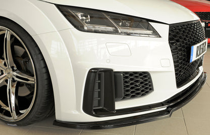 Audi TT (8J-FV/8S) Rieger Spoilerschwert für orig. S-Line-Frontschürze für orig. Frontschürze, ABS, schwarz glänzend, für Fzg. mit S-Line Exterieur, 
inkl. Montagezubehör, ABE